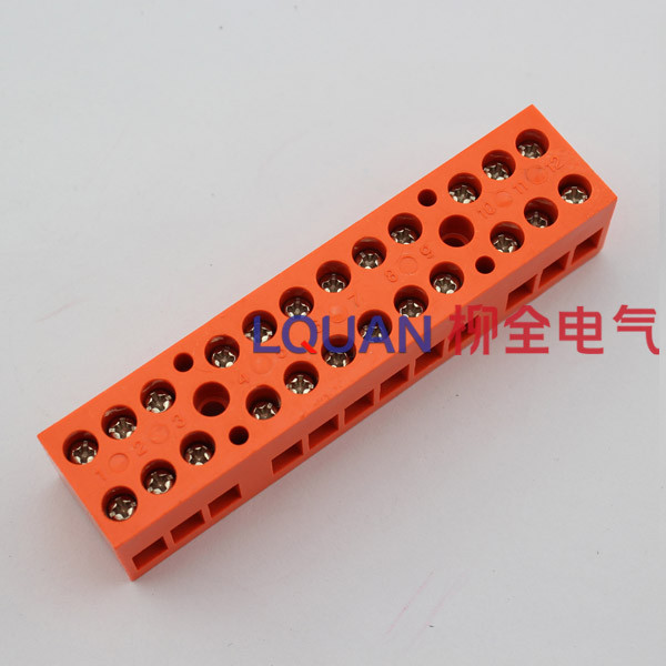 H3801-12 (Đồng) 36A / 600V Đầu cuối kết nối cố định Hàng đầu cuối bằng nhựa
