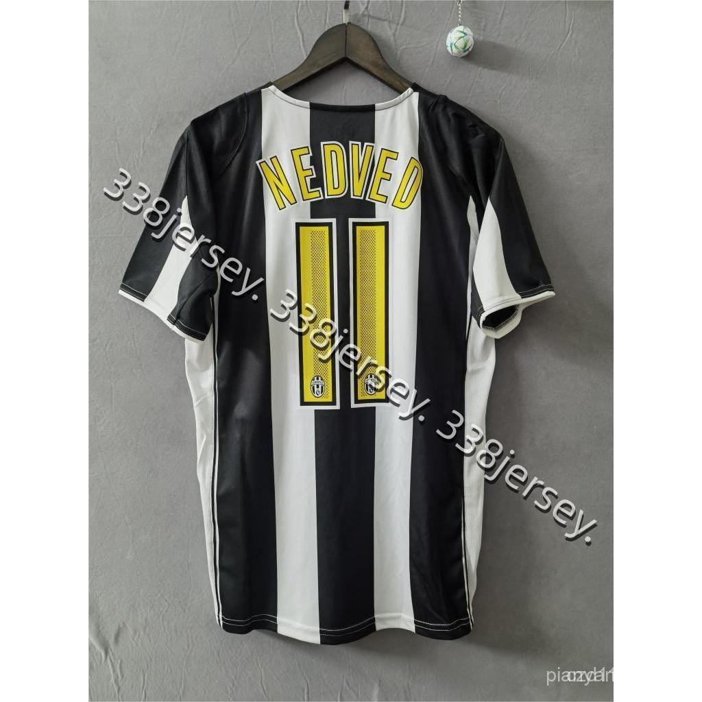 Áo Bóng Đá Retro 04-05 JUV Sân Nhà Của Piero Ibrahimovic Nedved Bóng Đá Nam Bóng Đá