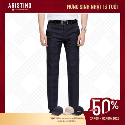 Quần âu nam ARISTINO Slim fit ôm vừa vặn, chất liệu Polyester bền màu đứng form ATR00703