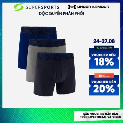 Đồ Lót Nam Under Armour Performance Cotton 6Inch - Xanh Navy - 1383889-410