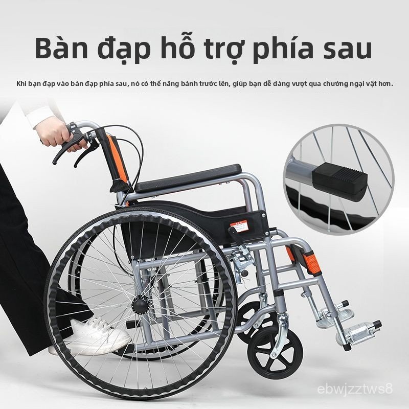 Xe lan sieu nhe gap gon khong can bom hoi cho nguoi gia va nguoi khuyet tat tien loi du lich giao nh