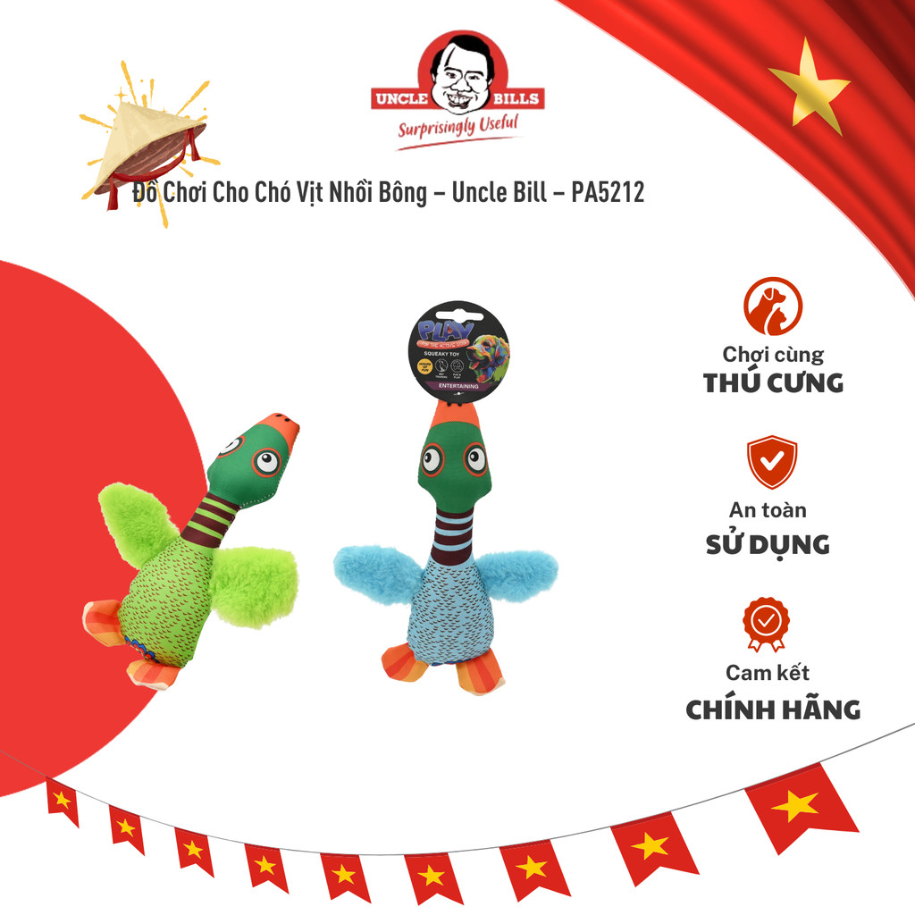 Đồ Chơi Cho Chó Vịt Nhồi Bông – Uncle Bill – PA5212