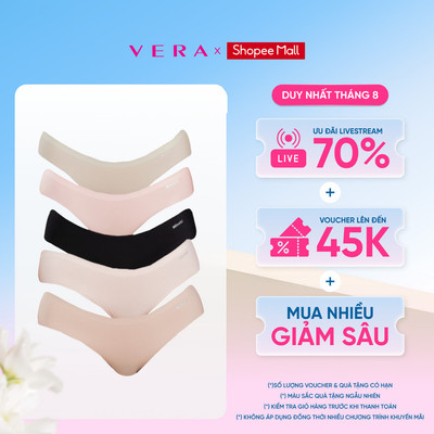 COMBO 5 Quần lót nữ Misaki đúc su lạnh mềm lưng vừa không viền cao cấp thoải mái thoáng khí - M1018