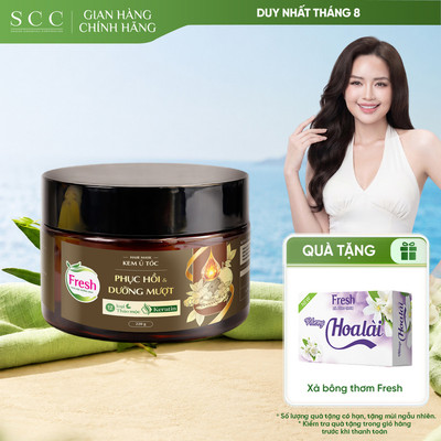 Kem Ủ Tóc Fresh Thảo Mộc Dưỡng Sinh Hỗ Trợ Phục hồi Và Dưỡng Mượt Tóc Hư Tổn 220g