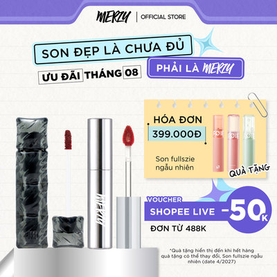 COMBO 2 Son Merzy Puffer Velvet Tint 3.7g + Merzy The Glam Mellow Tint 4g