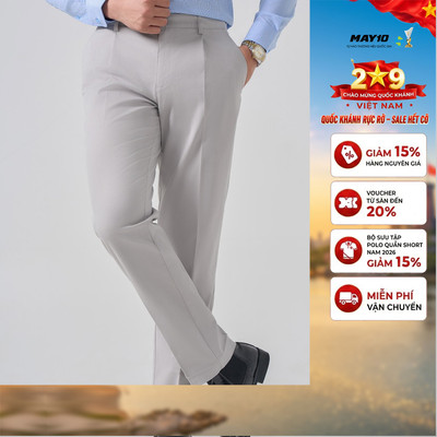 Quần kaki nam May 10 có ly mã 020124360CL QK070