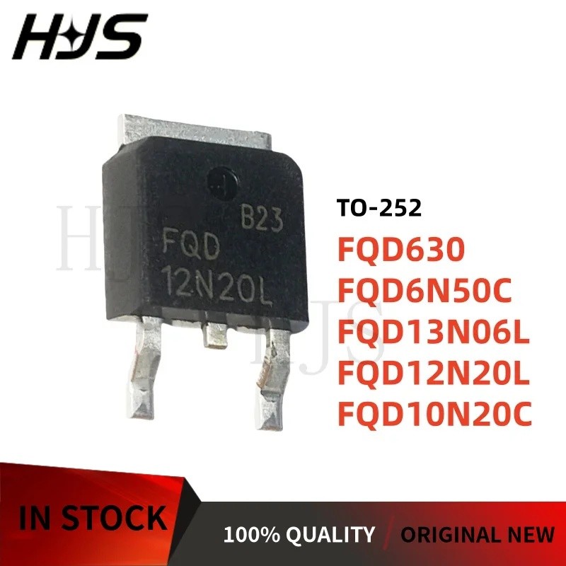 5 Cái Mới FQD12N20L FQD6N50C FQD10N20C FQD13N06L FQD630 Hiệu Ứng Trường TO-252 Transistor