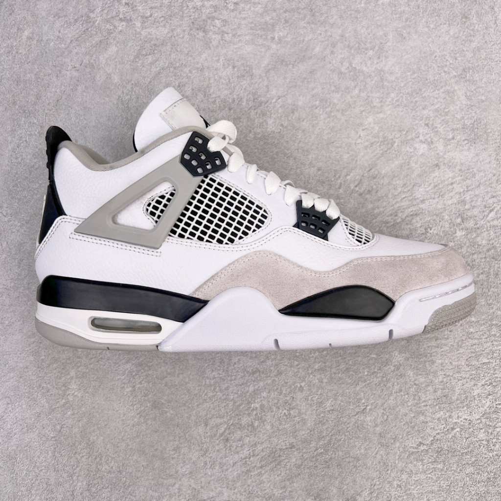 US13 Air Jordan 4 Retro Military Black - DH6927 111 - Trắng