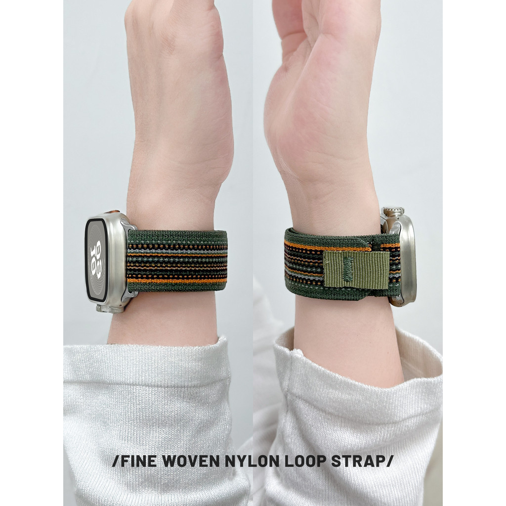 Thích hợp cho applewatchS11 / 10 Wild Field Loop Strap Apple Watch ultra Nylon Loop Type iwatch9 / 8