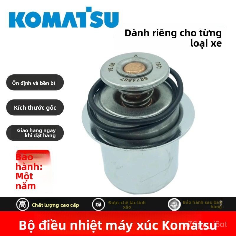 Bộ điều nhiệt nắp hằng nhiệt máy xúc KOMATSU PC300 350 360-7-8 CUMMINS 6D114