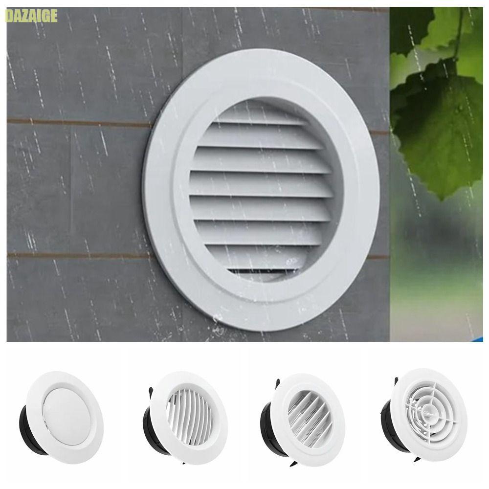 Van chiết xuất lỗ thông hơi tròn DAZAIGE Ống trắng Louver Home