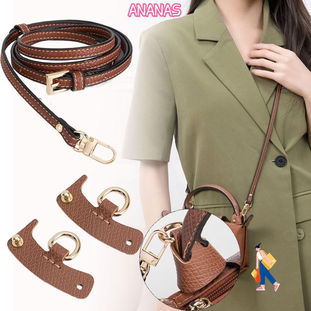 ANANAS Dây Da Thật Chính Hãng Không Đục Lỗ Chuyển Đổi Thay Thế Túi Đeo Ngang Phụ Kiện Cho Longchamp