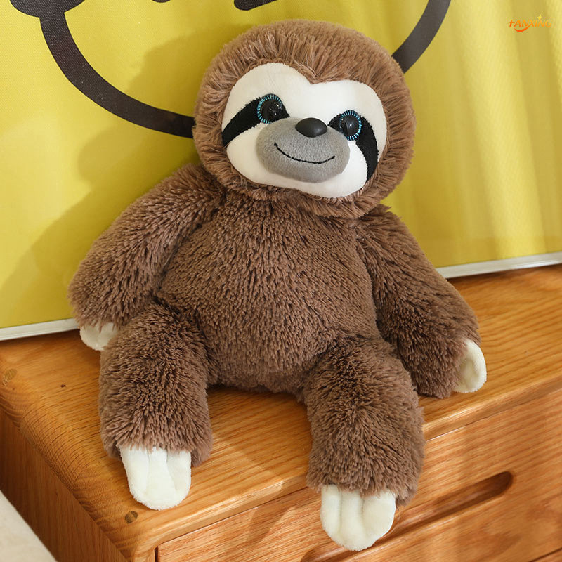 Fanxing Sloth Búp Bê Búp Bê Sang Trọng Đồ Chơi Động Vật Siêu Xấu Xí Sloth Ragdoll Gối Siêu Mềm