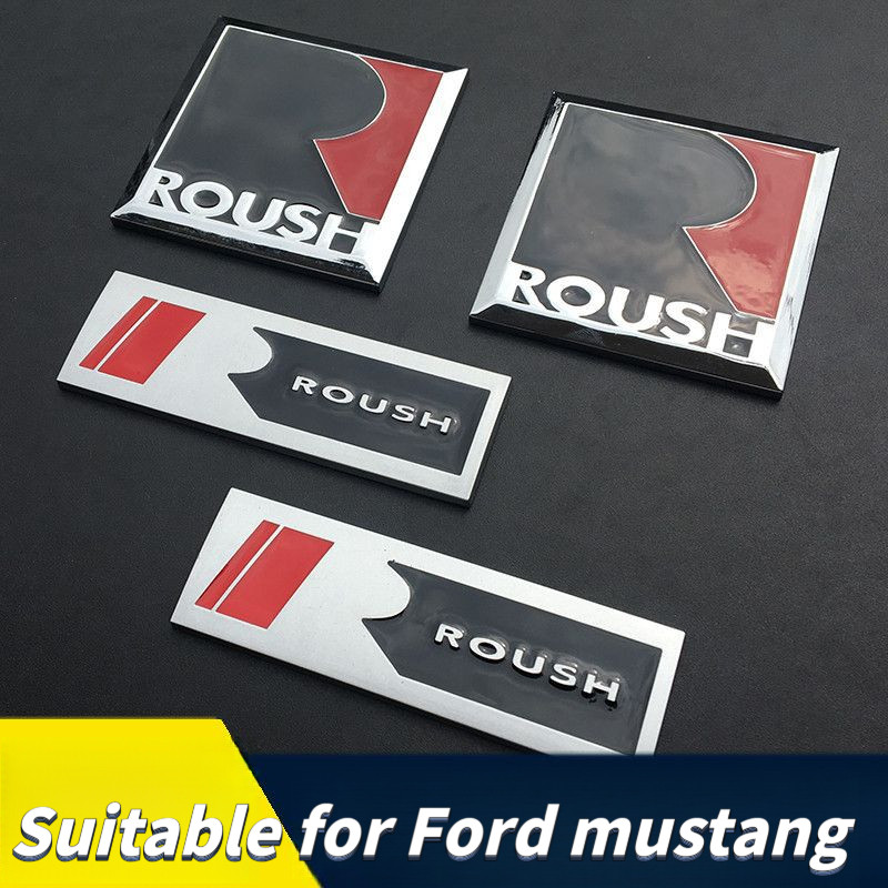 [Sản phẩm mới] Thích hợp cho Ford Ford Mustang Logo ô tô Mustang ROUSH Logo kim loại sửa đổi Logo lư
