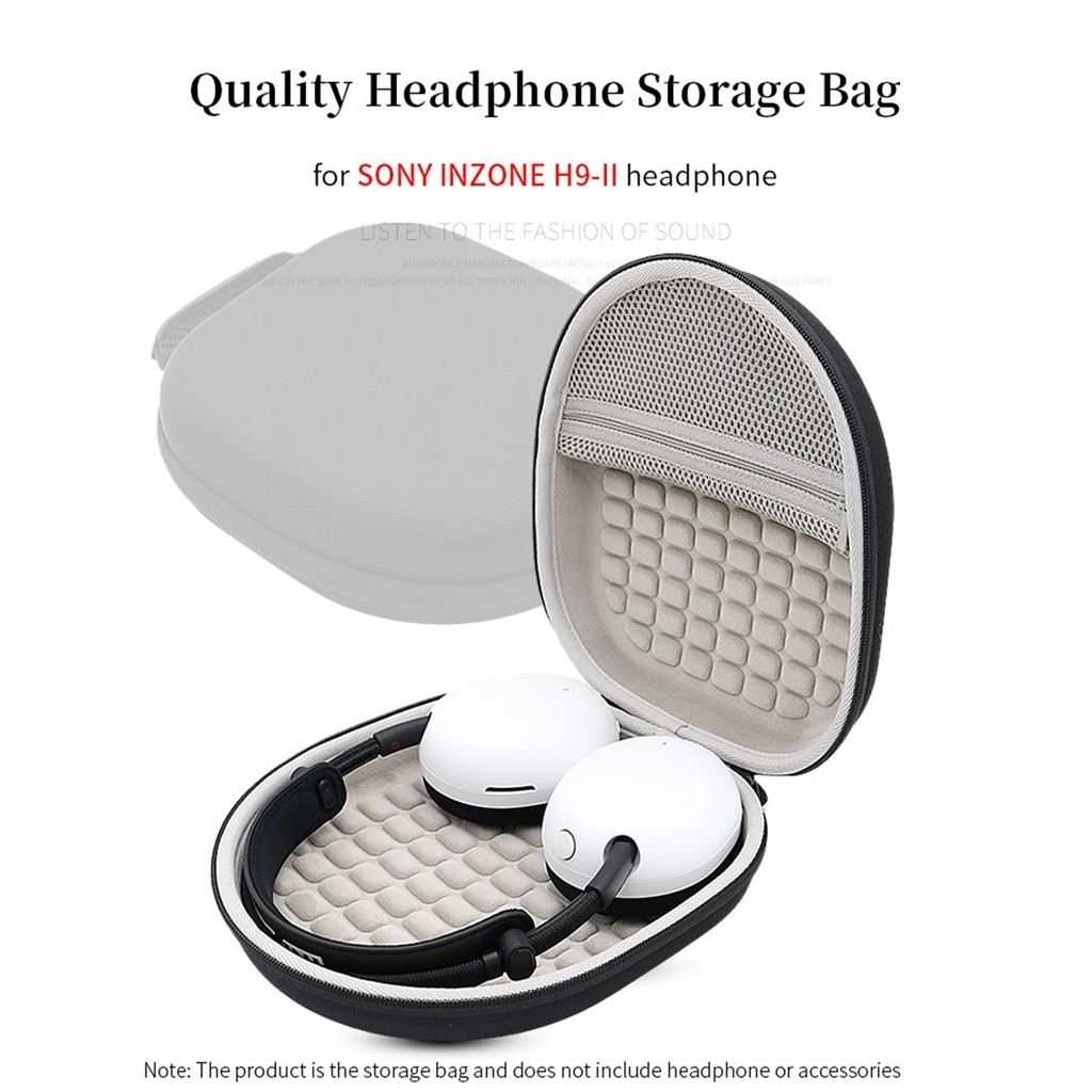 Dành Cho INZONE H9 II Túi Bảo Quản Tai Nghe Di Động Cho INZONE H9-II 2 Gen Cứng Hộp EVA Tai Nghe Du 