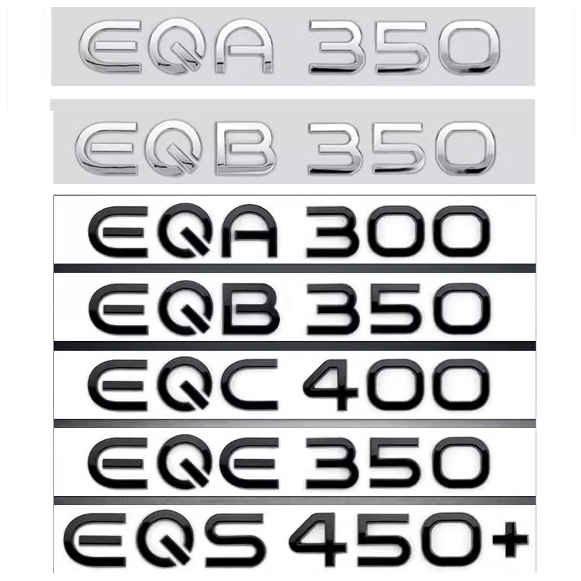 Nhãn Xe Mercedes-Benz Sửa Đổi EQE53 EQS53 EQB350EQC400 EQS450 EQA260 Nhãn Dán Nhãn Đuôi