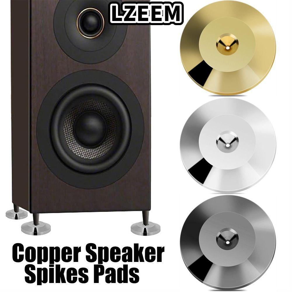 Loa LZEEM Spikes, Tấm lót chân loa bằng đồng 25x5mm, Loa đồng Spike Gold DVD Player Feet Mat DVD Pla