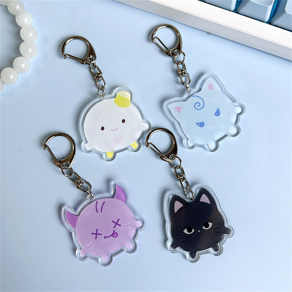 KPOP KARINA GISELLE Cartoon Acrylic Keyring Bag Pendant NINGNING WINTER Concert Cute Keychain Access