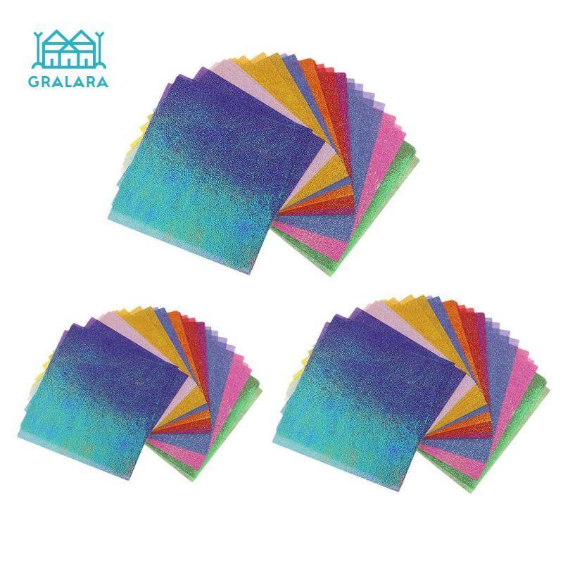 Bộ 50 Giấy Thủ Công Sáng Bóng Nhiều Màu Giấy Handmade Origami Thủ Công Trang Trí Thẻ