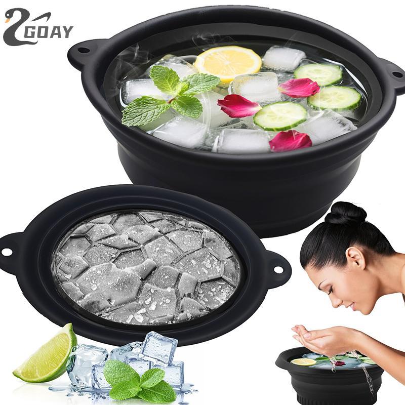 GOAY Folding Basin Silicone Ice Bath Bowl Có Thể Gập Lại Silicone Ice Bath Bowl Bồn Rửa Hiệu Quả Sil