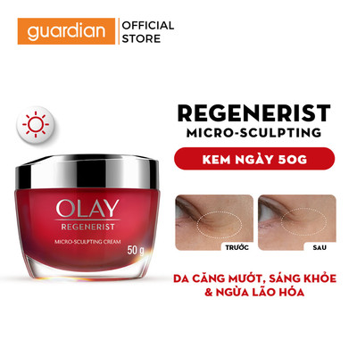 Kem Dưỡng Ẩm OLAY REGENERIST Ban Ngày Căng Mướt, Sáng Khỏe & Hỗ Trợ Phục Hồi Dấu Hiệu Lão Hóa 50G