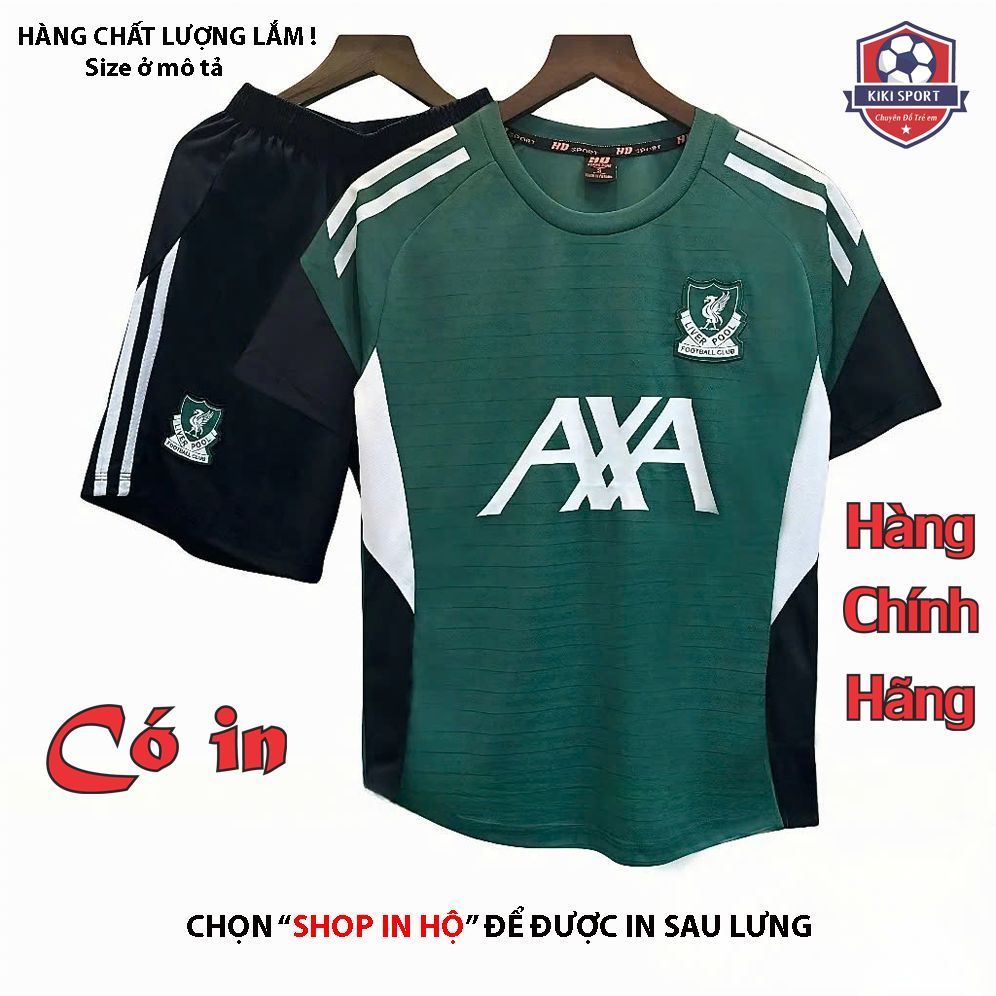 [KikiSport-Có in sau lưng] Đồ Đá Banh Liverpool xanh cổvịt 2025 Mè Hàn Cao Cấp