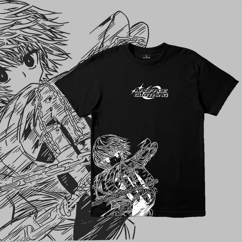 Madface Hunter x Hunter Kaos Cotton Unisex, Thiết Kế Manga Hấp Dẫn