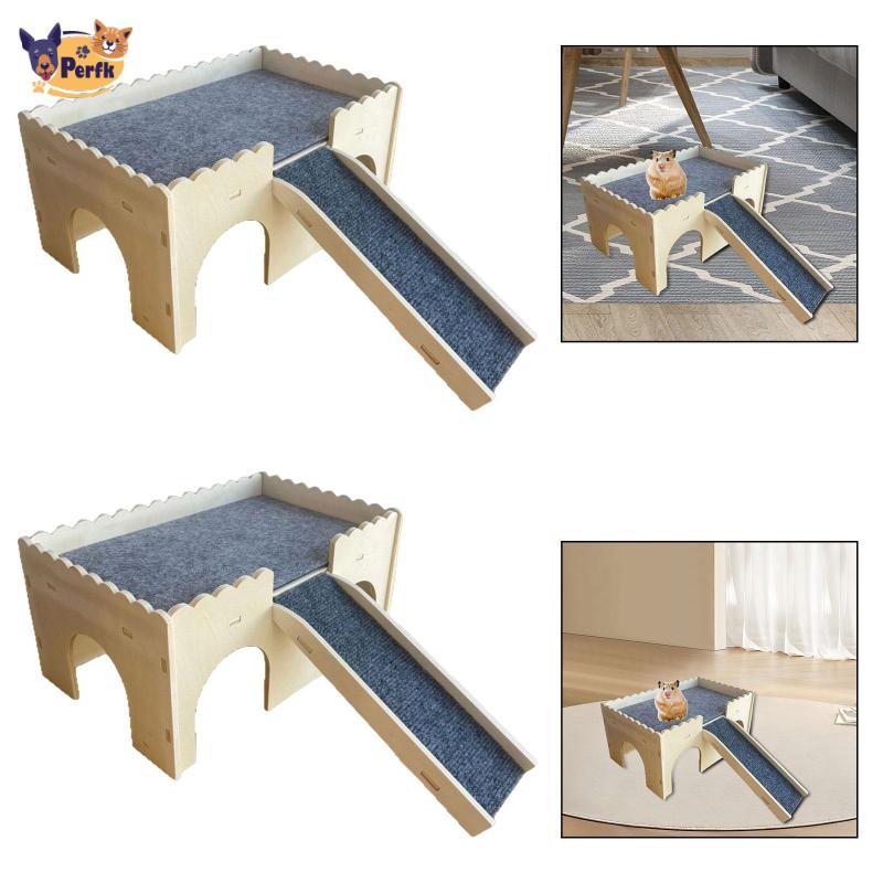 Perfk Hamster House, Bed, Hut, Môi trường sống, Play,, Thú vị,,, Guinea Pig House cho Chuột, Chuột l