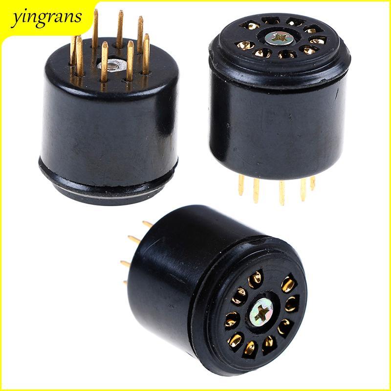 2x mạ vàng 9pin bakelite ống soet kiểm tra tiết kiệm cho 12AX7 ECC83 5670 6DJ8