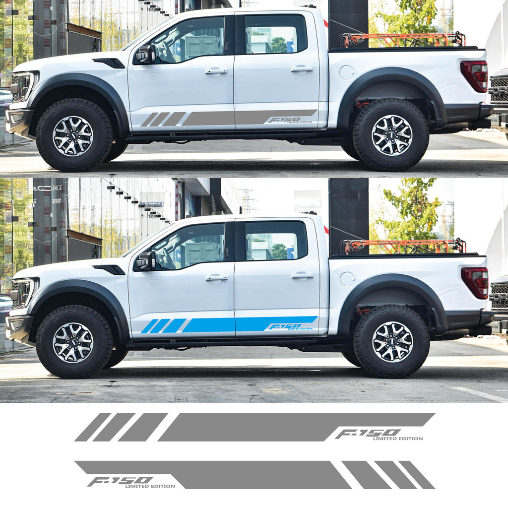 Chất Lượng Cao-Ford F150-F650 Xe Bán Tải Váy Bên Kéo Hoa Miếng Dán Sửa Đổi Cửa Xe Decal Thân Xe Cá T