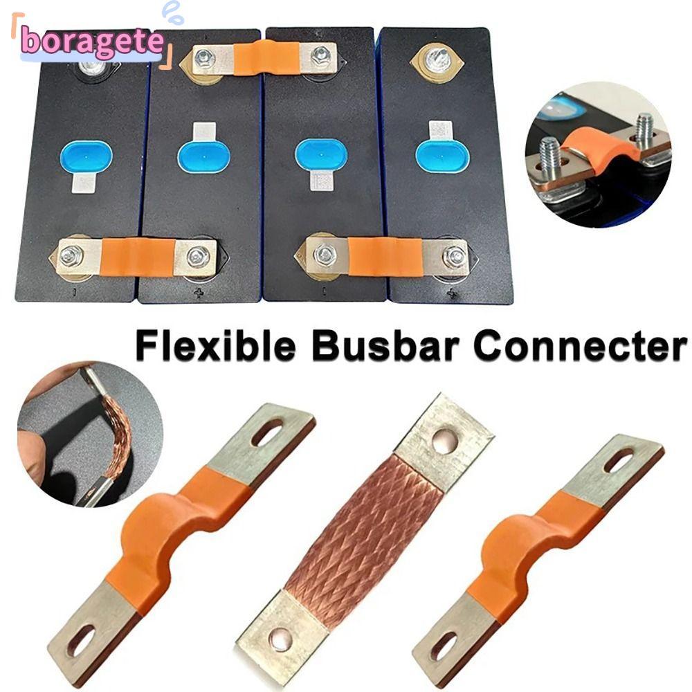 Đầu nối pin BORAGETE, Thanh nối linh hoạt 230Ah 280Ah 2mm, Thanh đồng M6