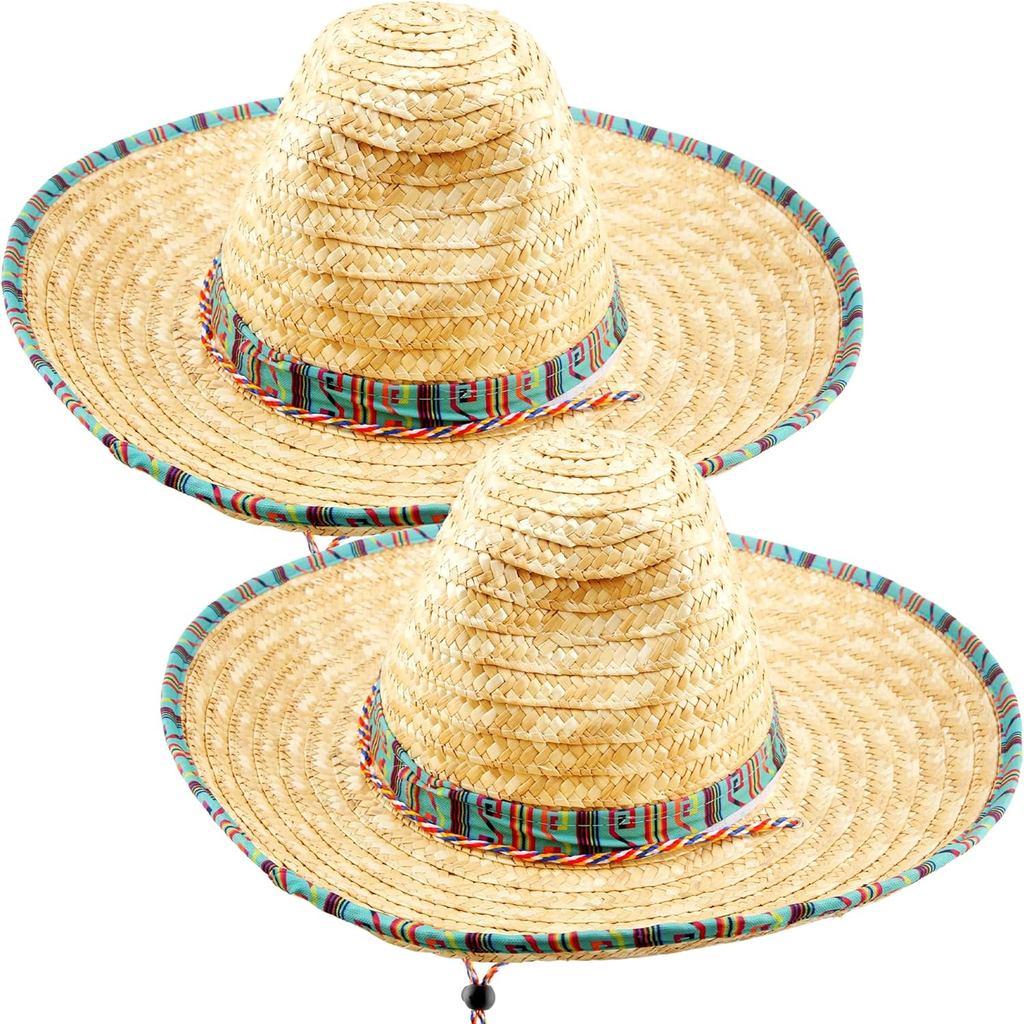 2 Gói Khổng Lồ Mexico Sombrero Cinco de Mayo Fiesta Mũ Rơm Cho Mexico Luau Đảng Ủng Hộ Đạo Cụ Ảnh
