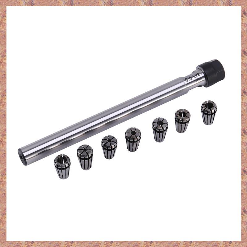 Giá đỡ kẹp Collet C10 Er8A 100L + 7 chiếc Bộ Collet lò xo Er8 (R F C V)