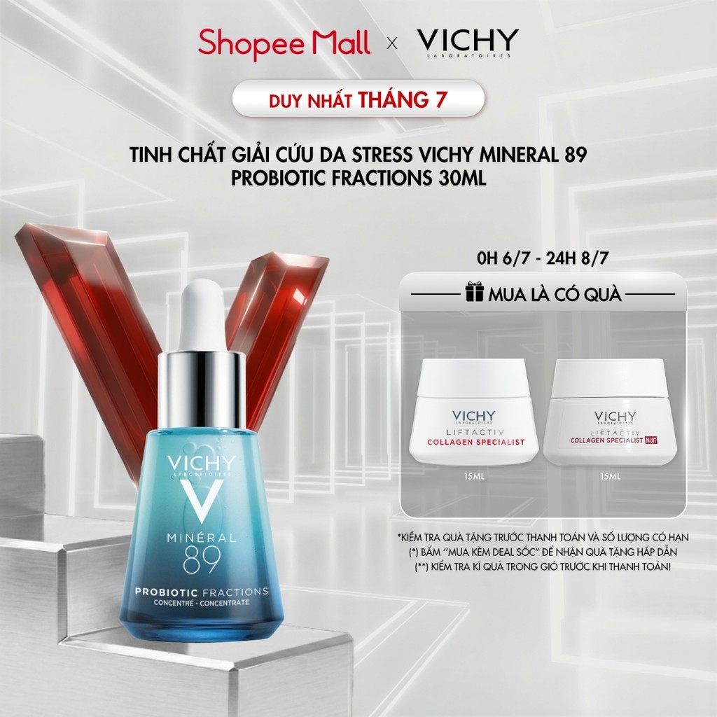 Tinh chất giải cứu làn da tức thì Vichy Mineral 89 Probiotic Fractions 30ml