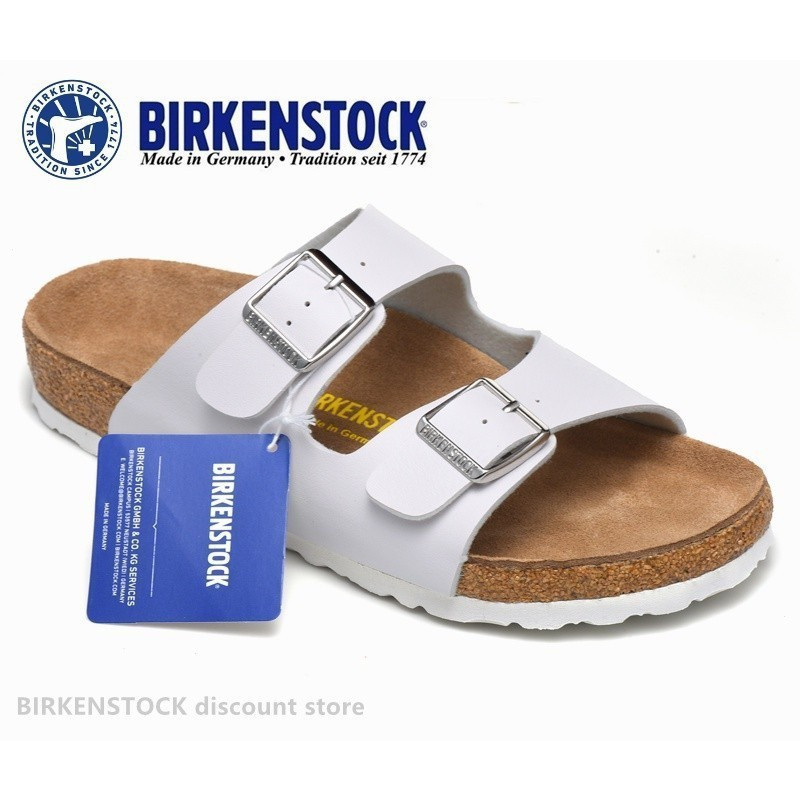 Birkenstock Arizona Classic Cork White Slide Nam / Nữ NWMV MRW