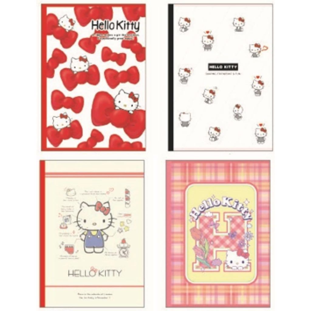 （direct from japan)Sanrio Hello Kitty A罫 Notebooks Set - 4 B5 Size Notebooks (W179×H252mm)