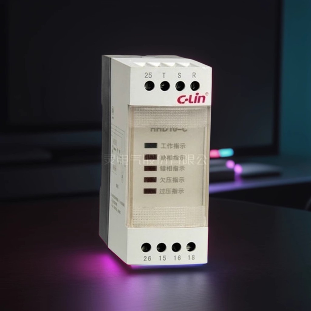 C-Lin Xinling HHD10-C Bảo vệ trình tự pha tắt Rơle bảo vệ điện áp quá áp GMR-32B AC380V