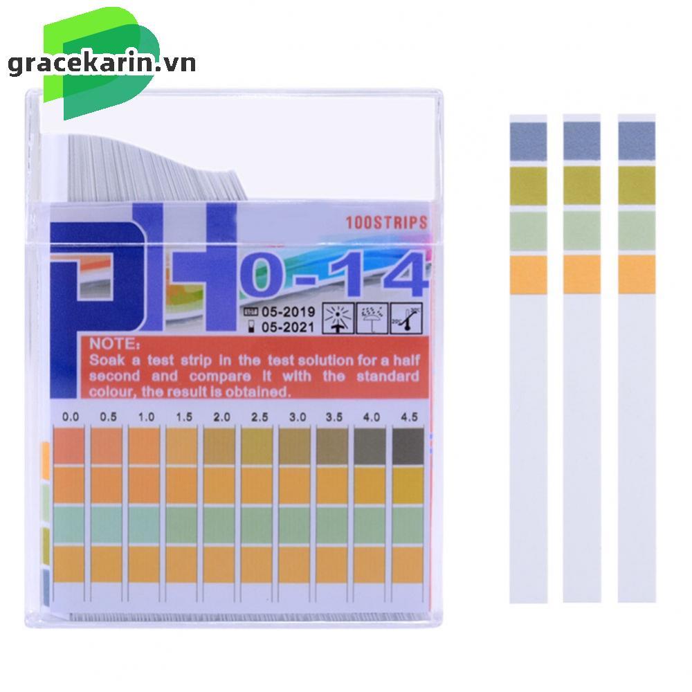 Easy to Use 100 Strips Water pH Test Strips Range 014 (0 5) for Quick pH Testing