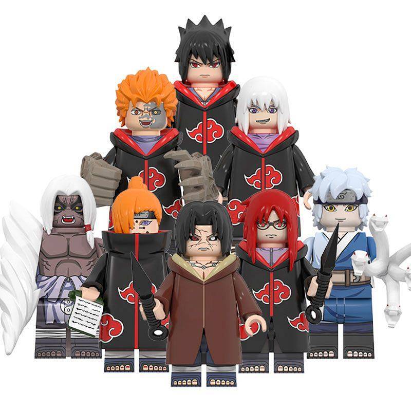 Naruto Doll Toy Uchiha Itachi Sasuke Heavy Wu Shui Yue Xiang Yi Puzzle Assembled Building Block Toys