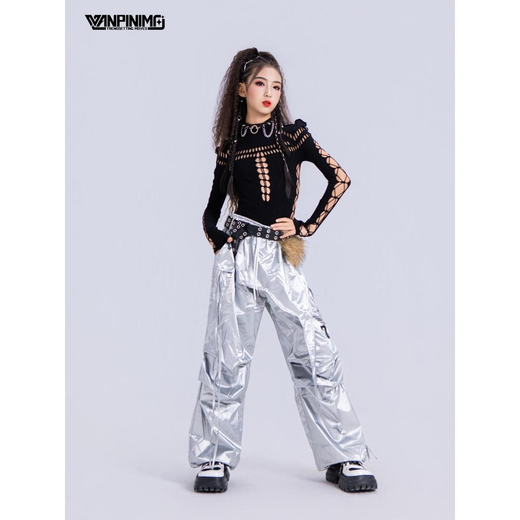 WANPINIMO kpop Jazz Dance Girls 'Outfit Summer Girls' Sweet Cool Style Jazz Street Dance Thời trang 