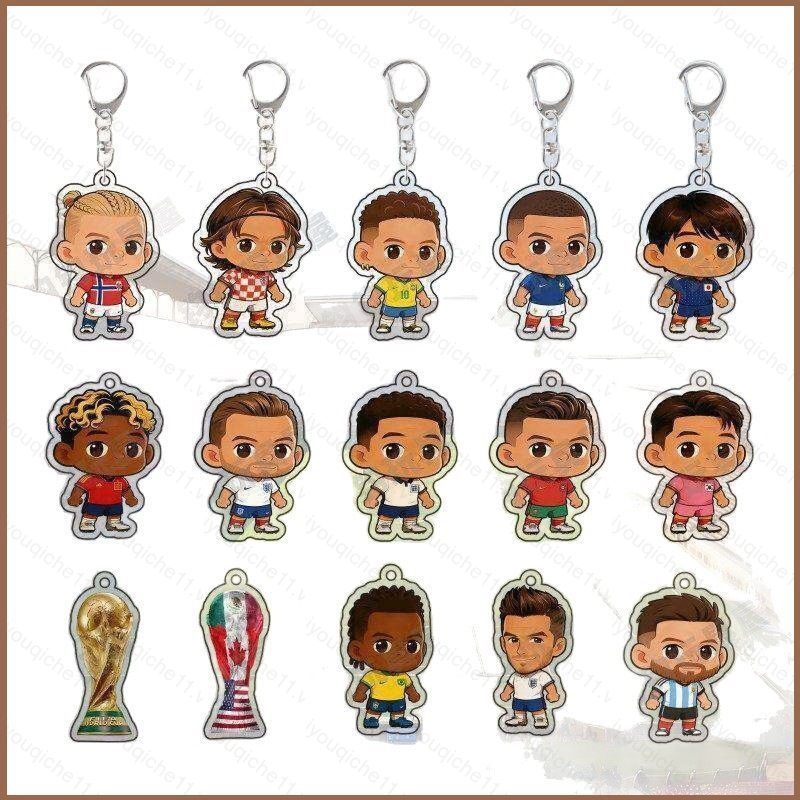 SQ11 Kylian Mbappe Móc Khóa Erling Haaland Jude Bellingham Mặt Dây Chuyền Bền Đẹp Cho Túi & Chìa Khó