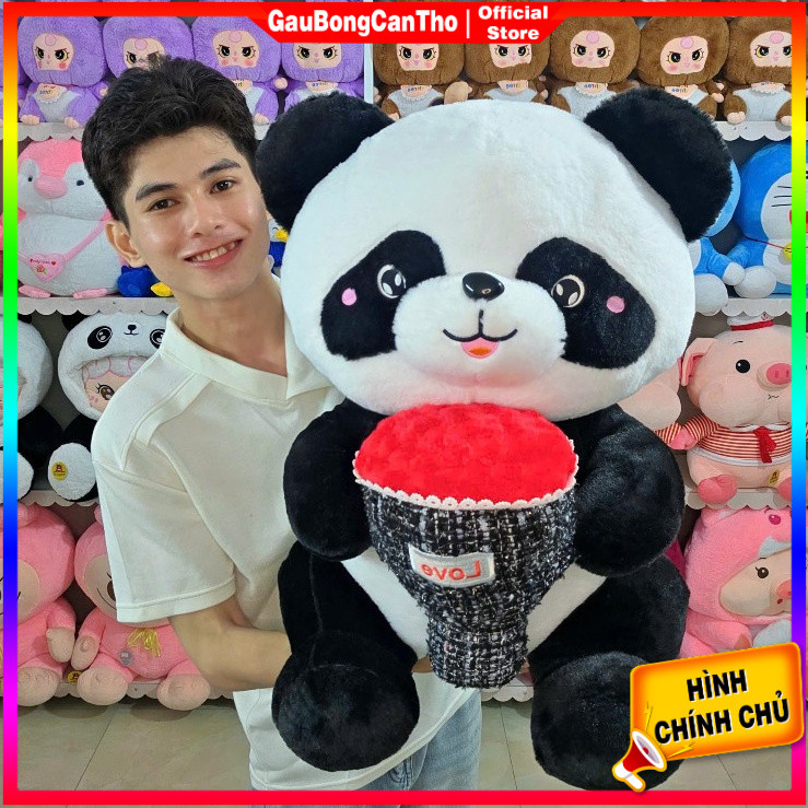 Gấu Bông Panda gấu trúc ôm bông dễ thương mềm mịn
