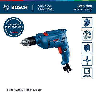 [Hàng kiểm định lại] Máy khoan động lực GSB 600 - Hoạt động ổn định, có bảo hành 3 tháng