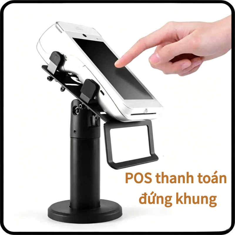 Hỗ trợ thanh toán POS 360 ° xoay điều chỉnh kích thước màn hình nhân viên ngân hàng Tăng thu ngân