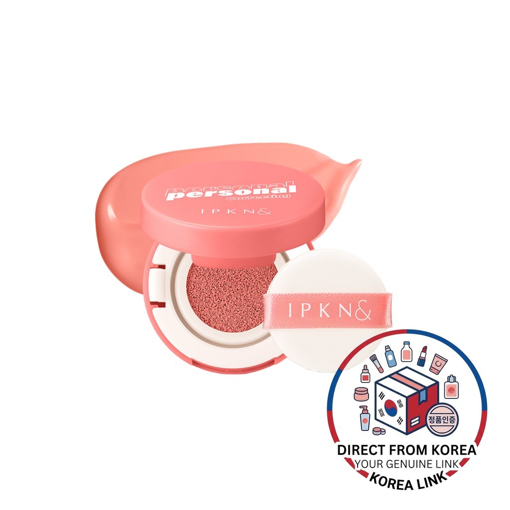 [ipkn] Phấn má hồng đệm màu cá nhân, san hô, 1 cái / má hồng Hàn Quốc / tông màu san hô / Chính hãng