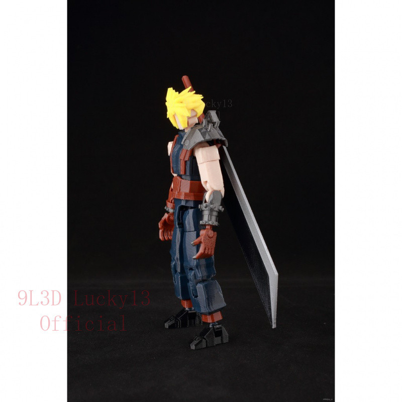 9L3D Titan 13 T13 Action Figure Lucky 13 Dummy 13 (Final Fantasy) - Mô hình nhân vật của Cloud