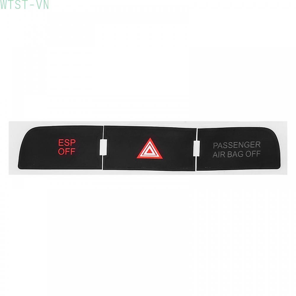 Push Button Decal Black Black Overlay Vinyl White Lettering Repair Worn Button