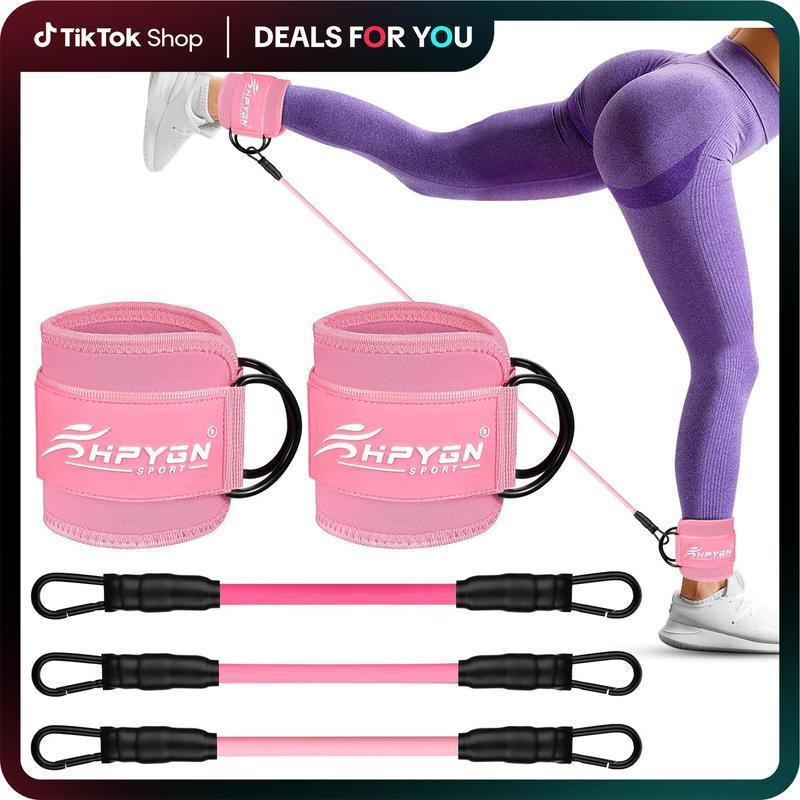 HPYGN Ankle Resistance Bands, Ankle Bands for Working Out with Cuffs, Resistance Bands for Leg Butt 