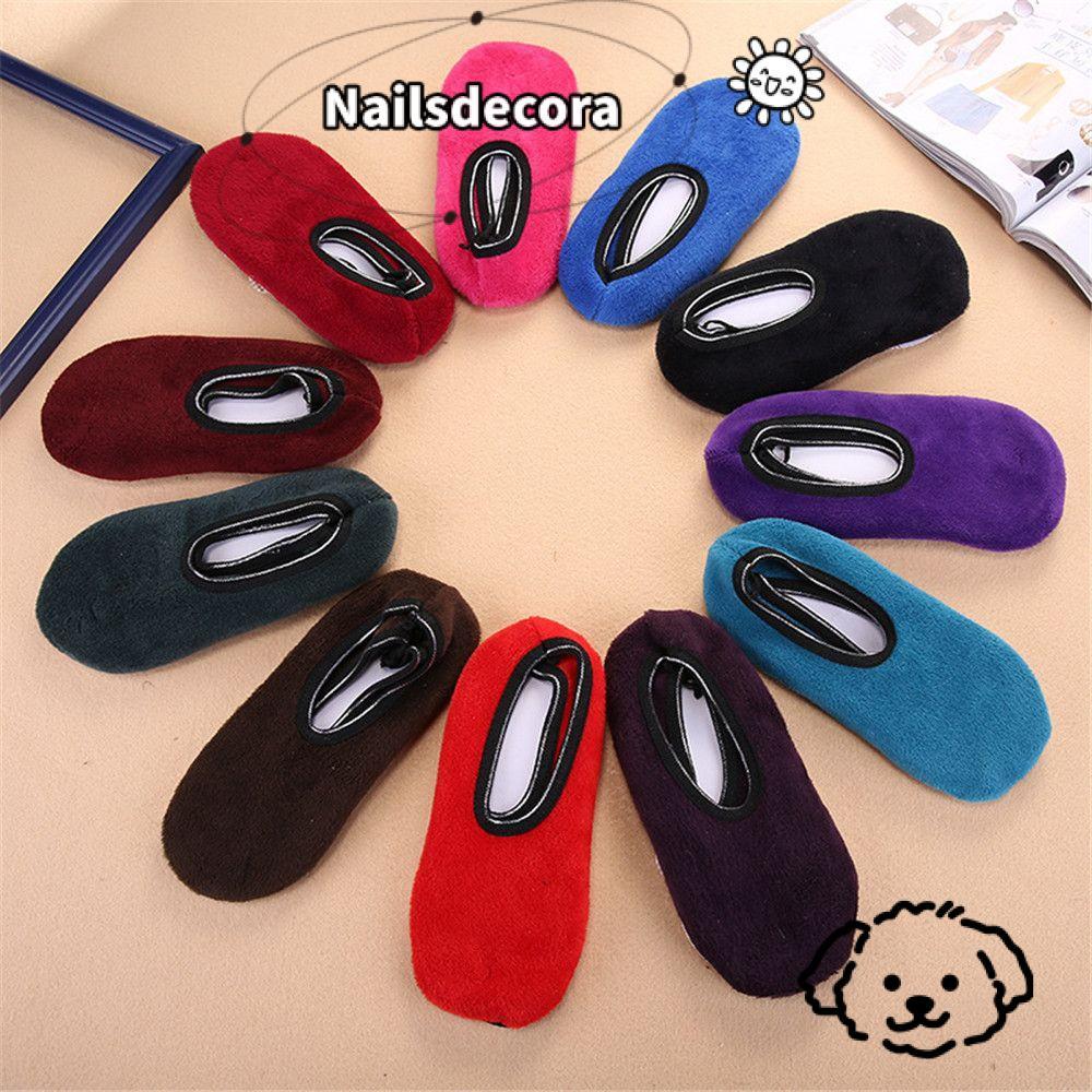 Tất giữ nhiệt NAILS Dép chống trượt thông thường Nhung dày