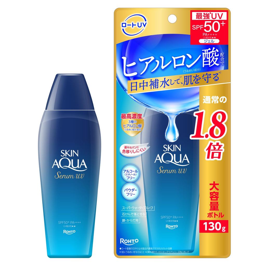SKIN AQUA Hyaluronic Serum UV Dung tích lớn SPF50PA Bảo vệ khỏi tia cực tím Không chứa Ethanol không